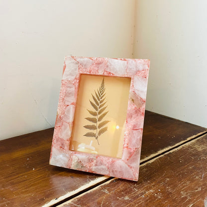 Pink Agate Photo Frame