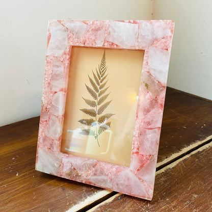 Pink Agate Photo Frame