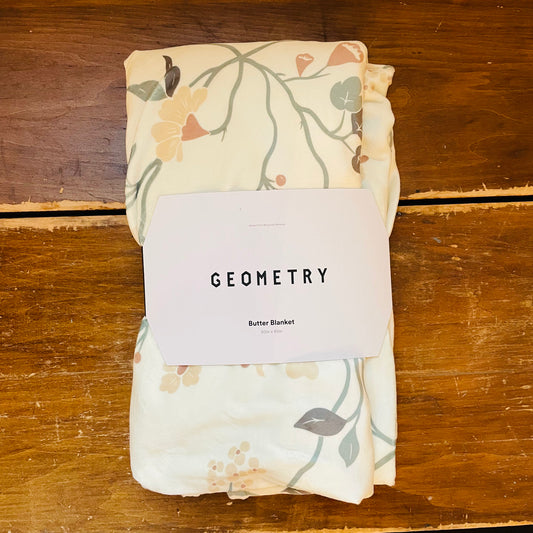 Lunaria in Alabaster Butter Blanket: Medium 50" x 60"