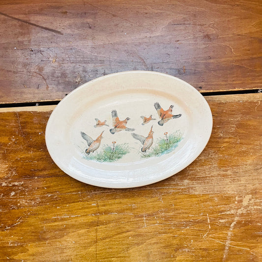 Quail Plate- Vintage