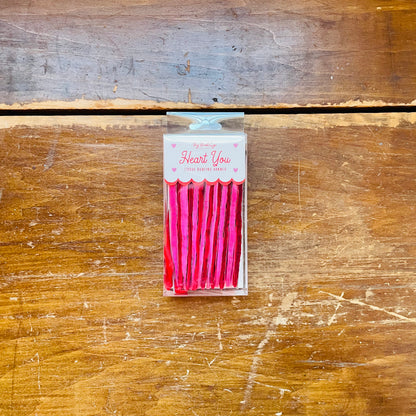 Pink and Red Double Tissue Bunting Banner