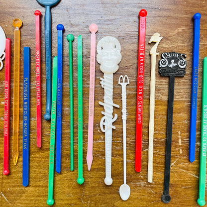 Collected Stir Stick Lot- Vintage