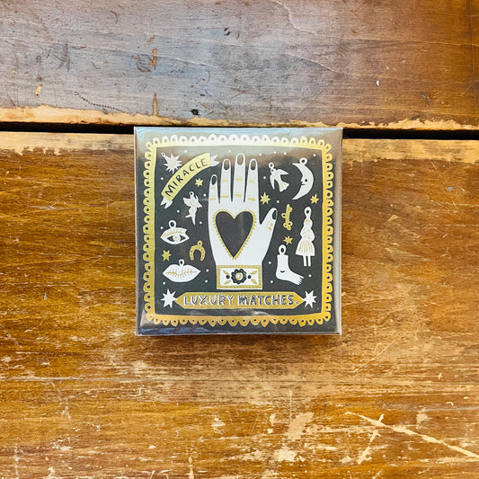 Black Miracle Square Matchbox