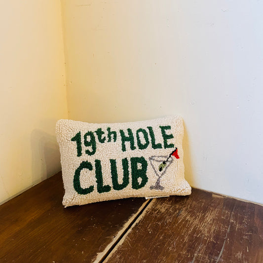 19th Hole Club Hook Pillow