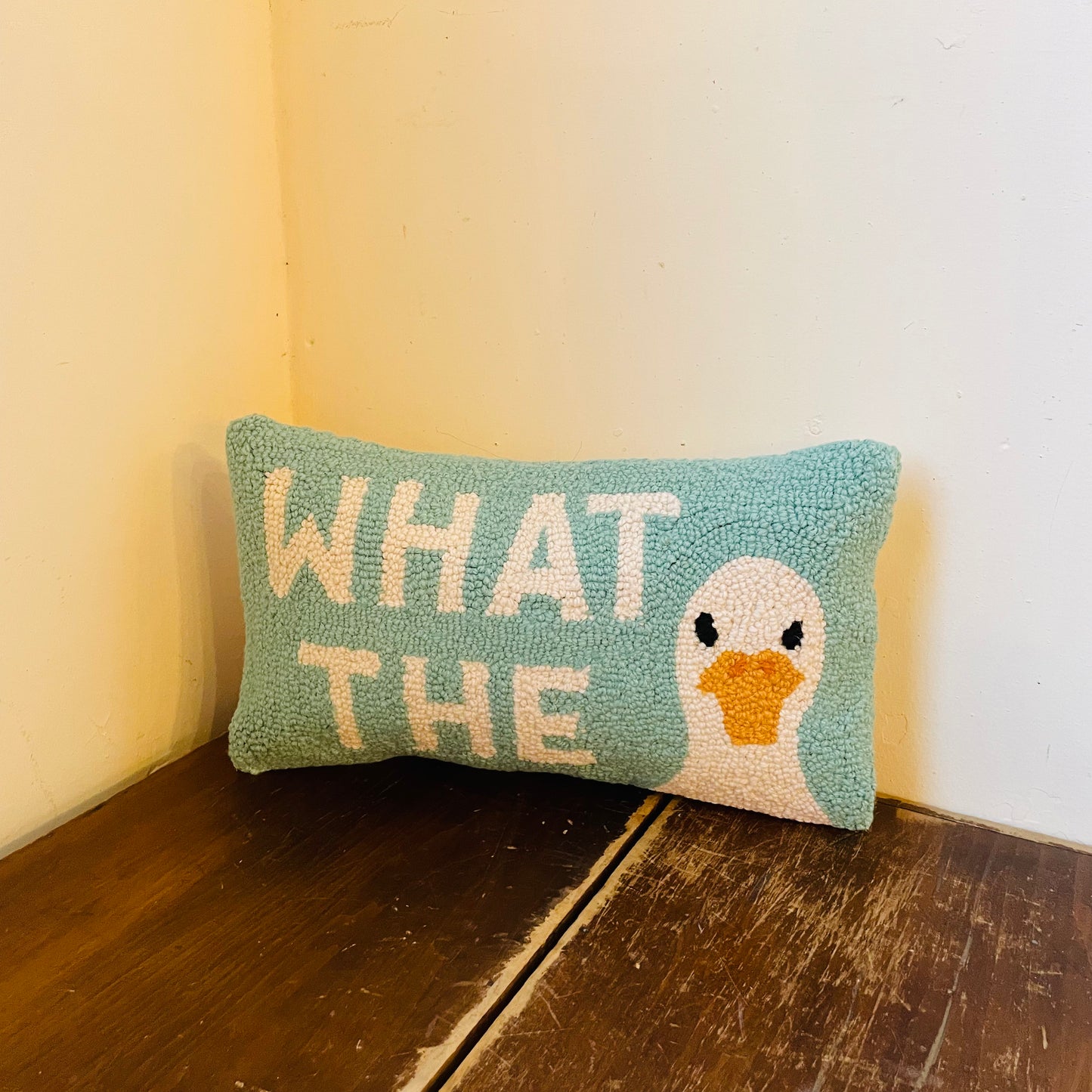What the Duck Hook Pillow