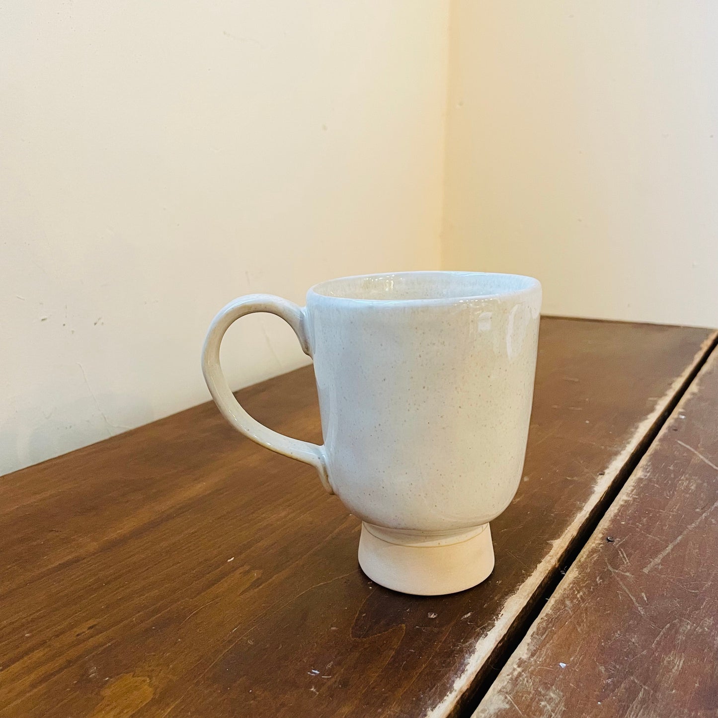 Stoneware Footed Mug