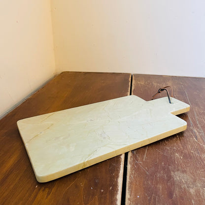 Sage Marble Board w/ Handle & Leather Tie