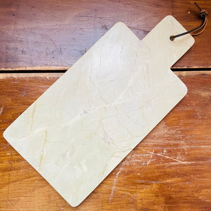 Sage Marble Board w/ Handle & Leather Tie