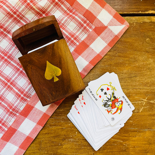 Wood Crafted Playing Card Se