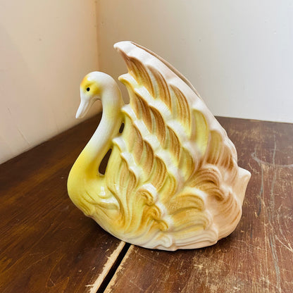 Yellow Swan Planter- Vintage