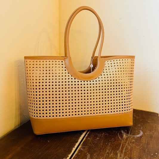 Tan Lyra Tote