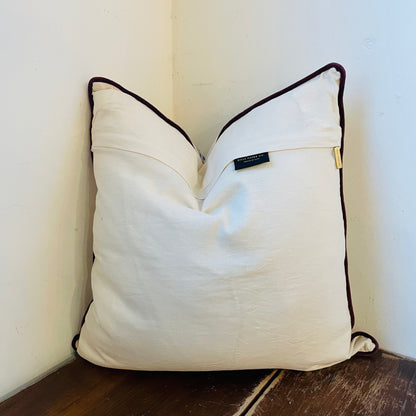 Delphine Border Embroidered Pillow