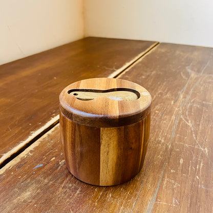 Acacia Wood Salt Cellar