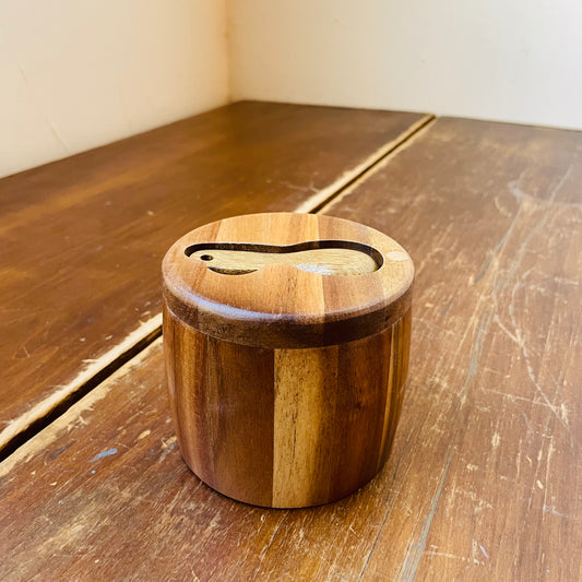 Acacia Wood Salt Cellar