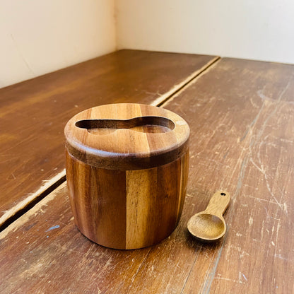 Acacia Wood Salt Cellar