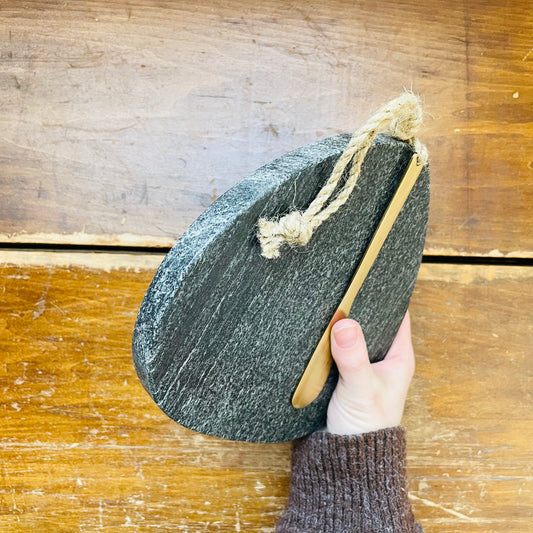 Marble Teardrop Board With Spreader