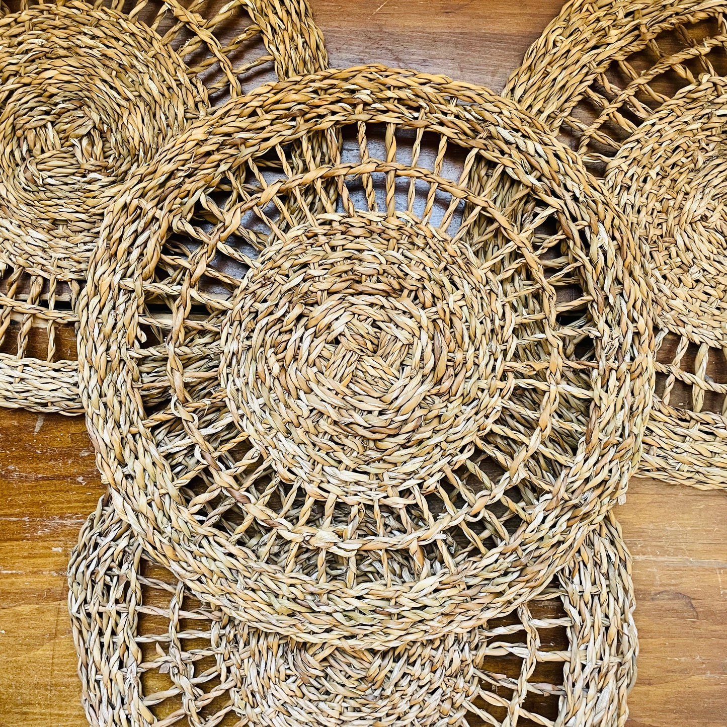 Open Weave Seagrass Placemat Set of 4