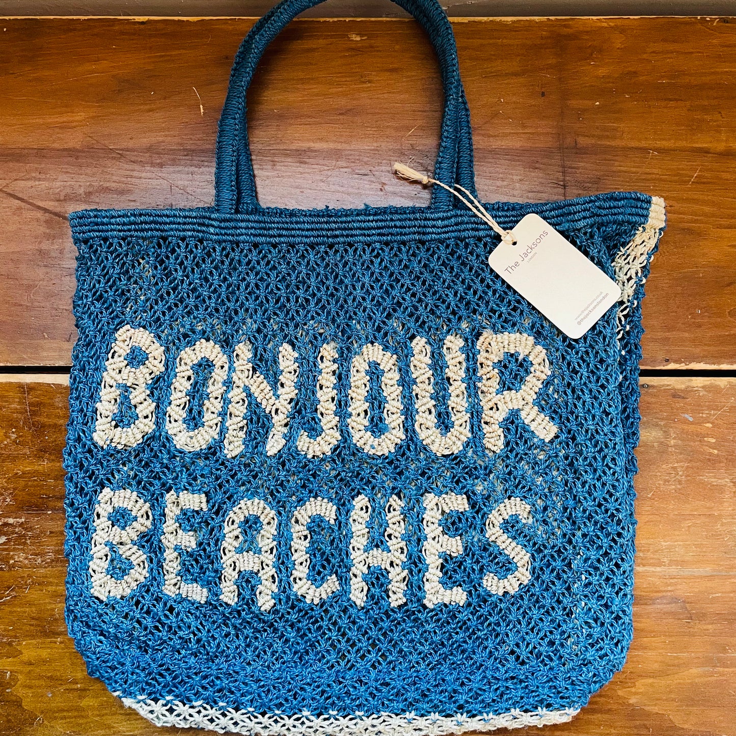 Bonjour Beaches Jute Bag