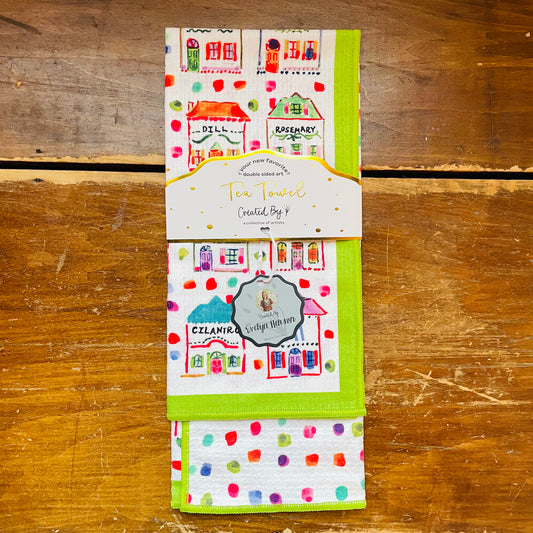 Spice Village Double Sided Tea Towel