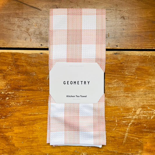 Vintage Gingham Natural Tea Towel