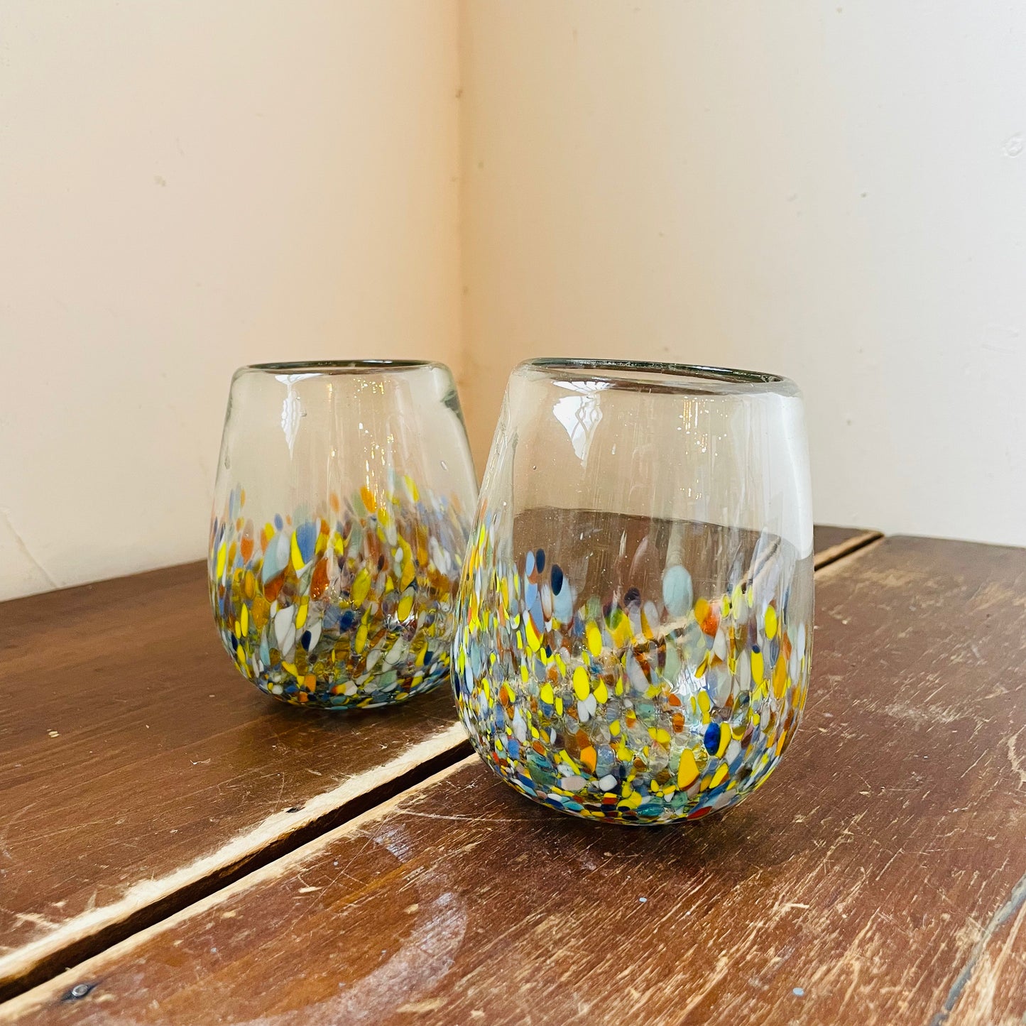 Artistico Recycled Stemless Wine Glass- Set of 2
