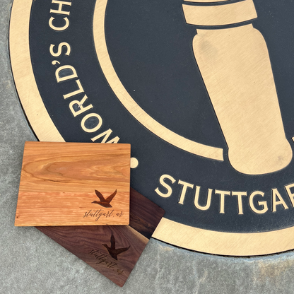 Stuttgart Engraved Wooden Cutting Board