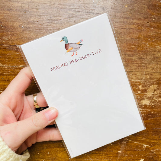 Feeling Pro-duck-tive Notepad