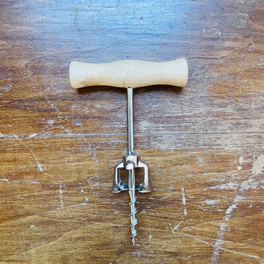 Wooden Handle Corkscrew- Vintage