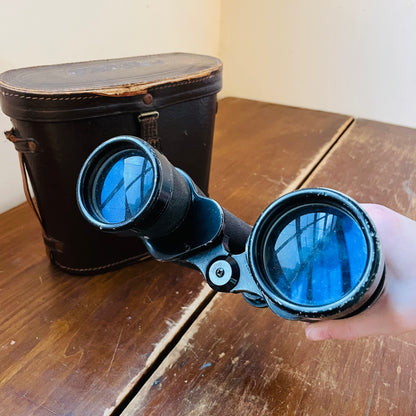 CBC 10x50  Binoculars in Leather Case- Vintage
