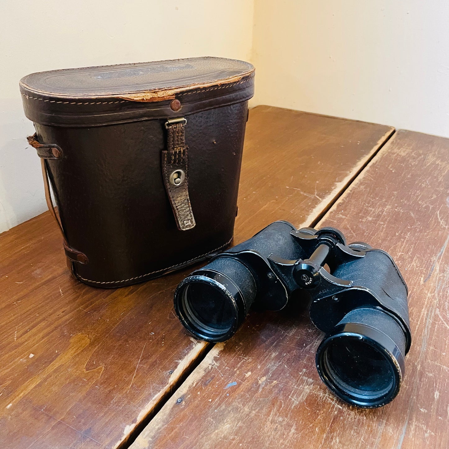 CBC 10x50  Binoculars in Leather Case- Vintage