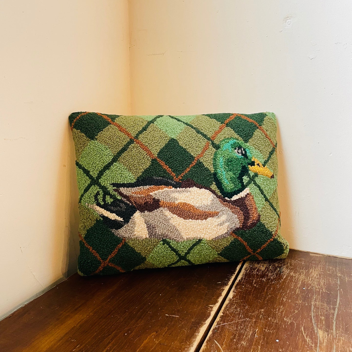 Mallard Plaid Hook Pillow