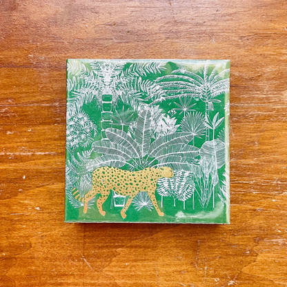 Cheetah in Jungle Square Safety Matches