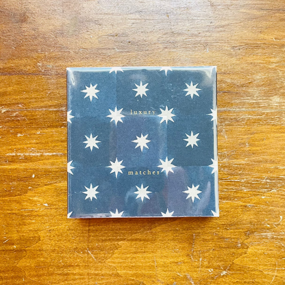 Navy Star Tile by Wanderlust Square Safety Matches