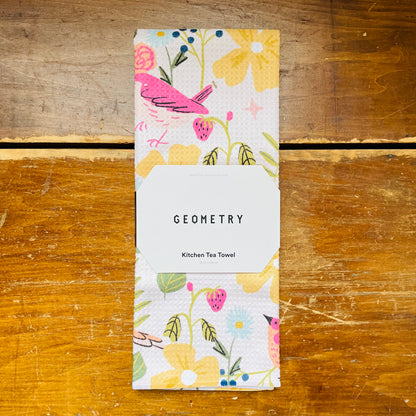 Summer Songbirds Tea Towel