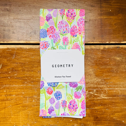 Spring Clovers Tea Towel