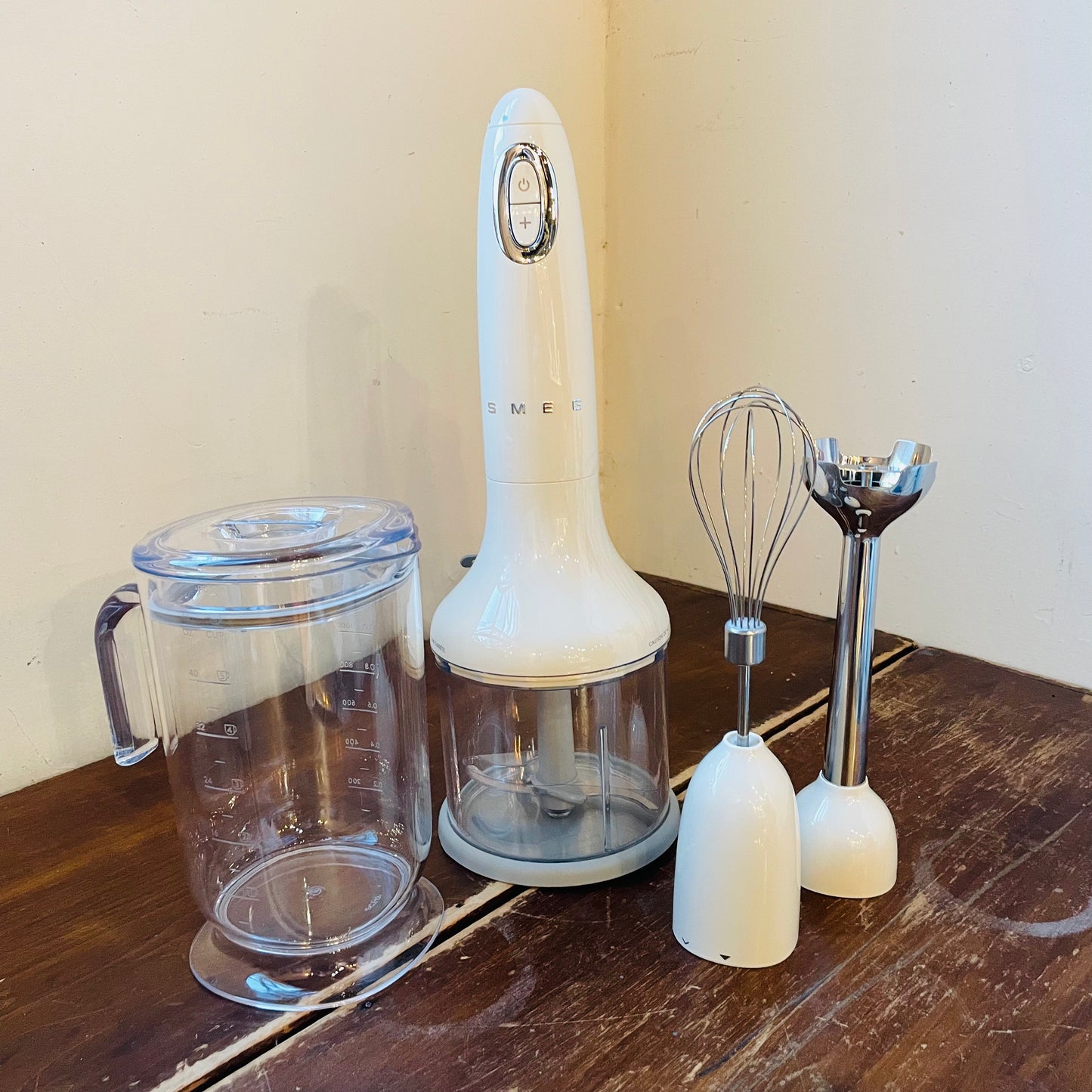 SMEG Cream Hand Blender with Accessory Set