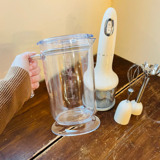 SMEG Cream Hand Blender with Accessory Set