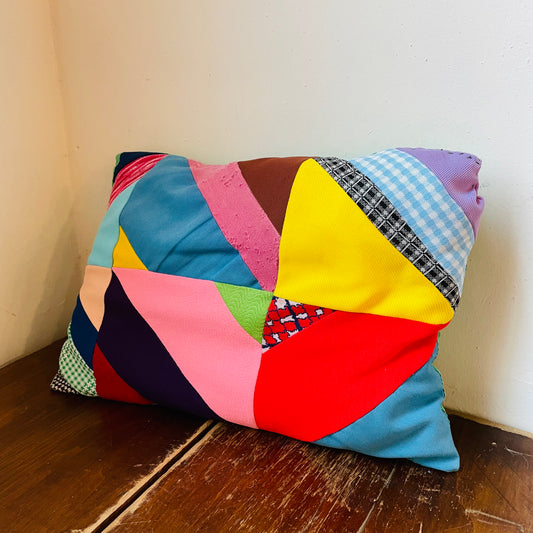 Quilt Patch Pillow- Vintage