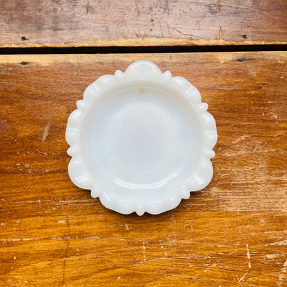 Milk Glass Ashtray- Vintage