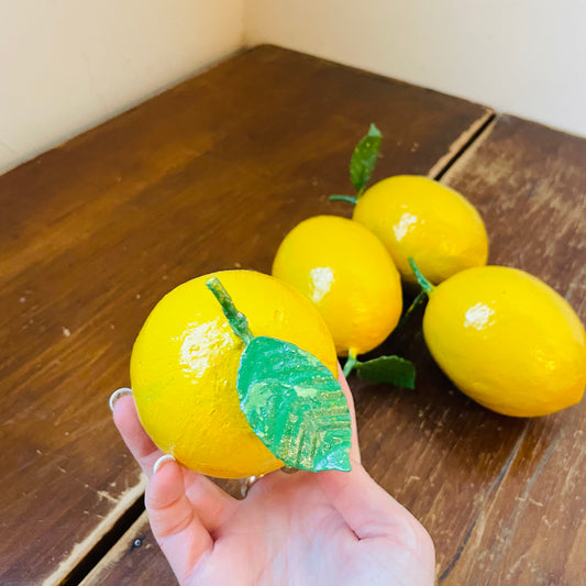 Painted Metal Lemon