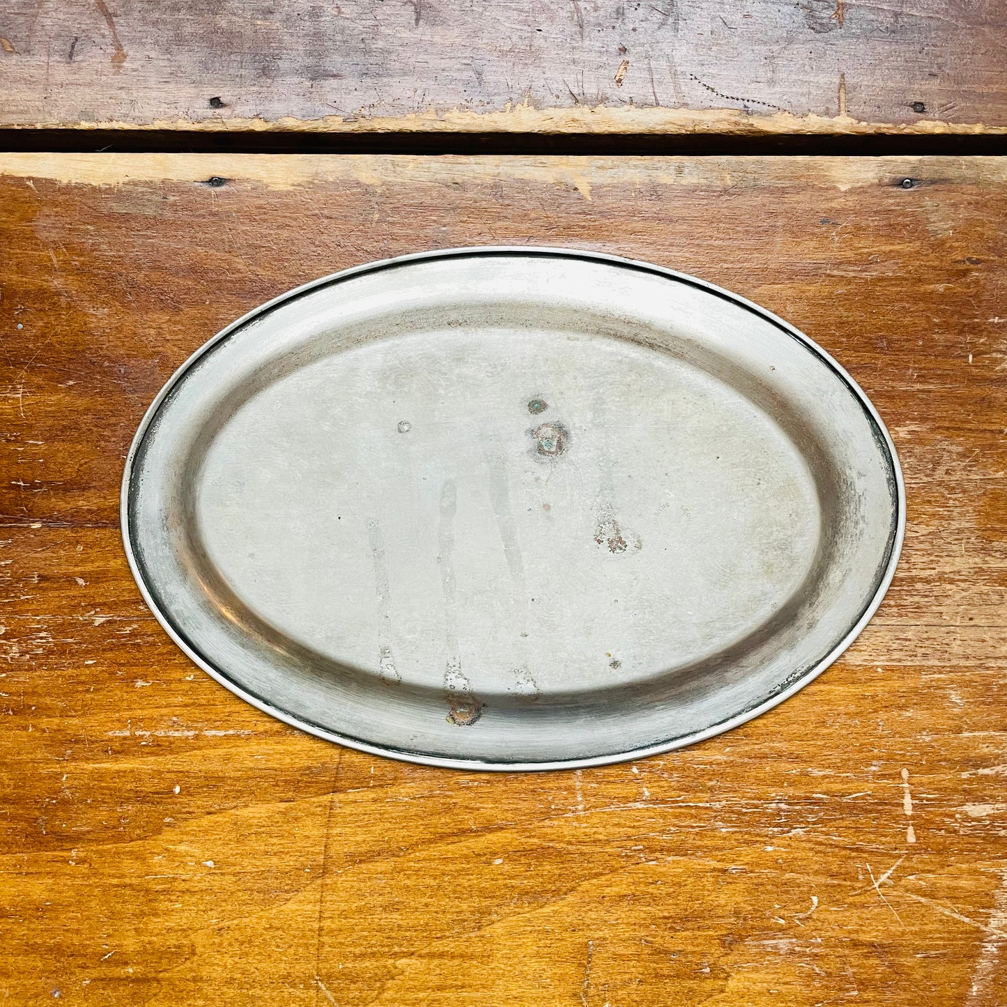 Oval Silver Tray- Vintage