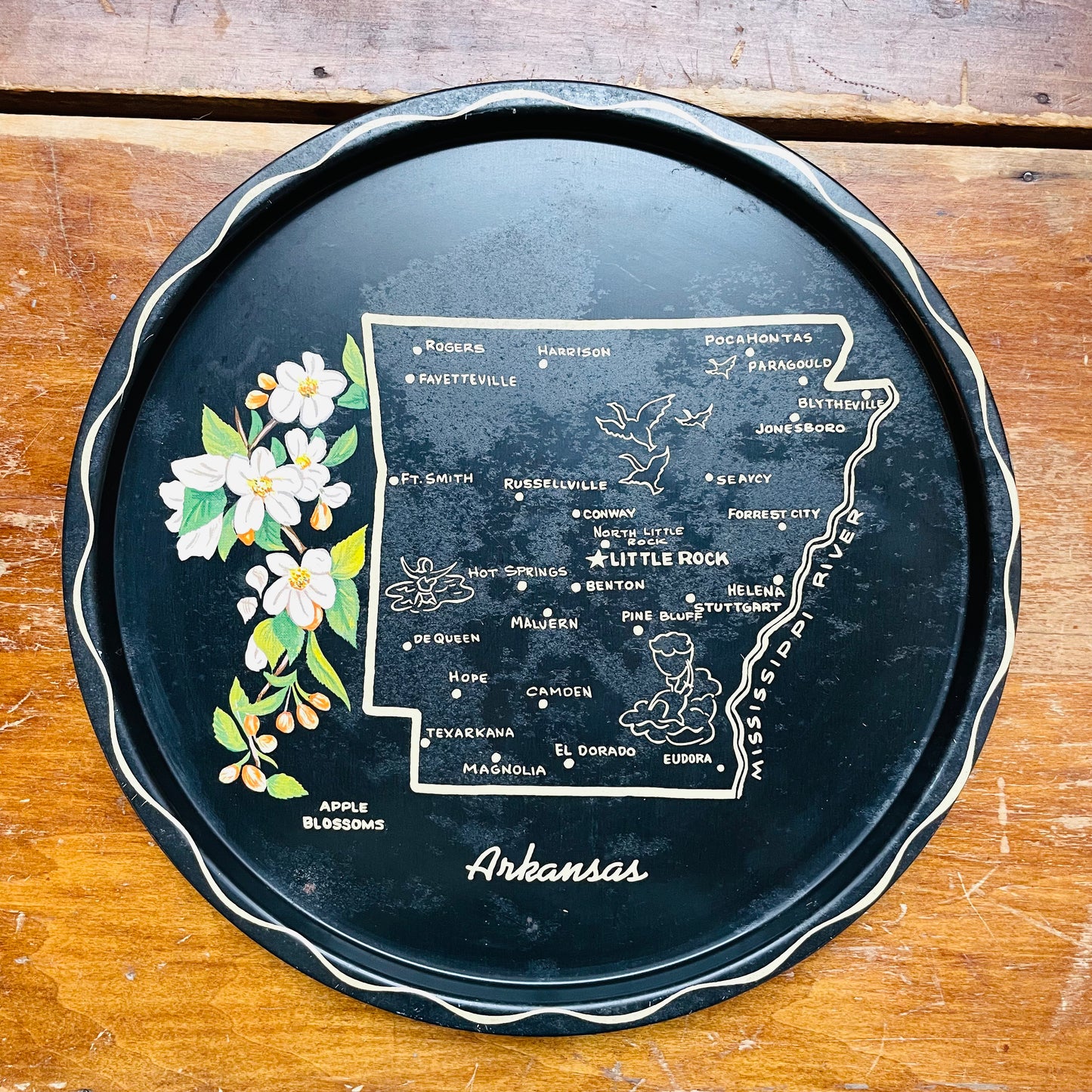 Arkansas Souvenir Plate- Vintage