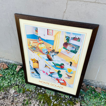 Kitchen Preserve Butter Yellow Border Framed Print