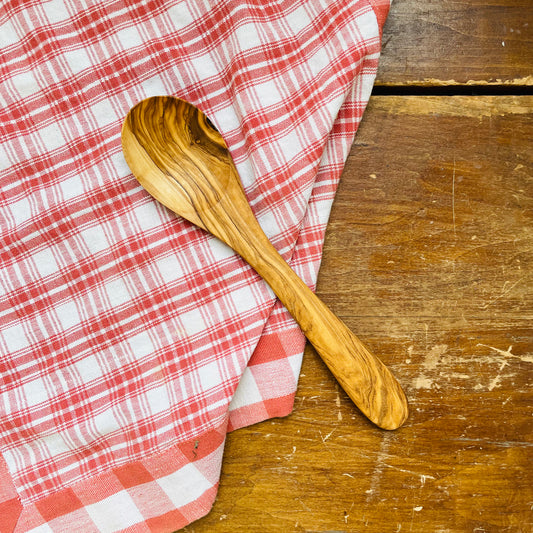Handcrafted Olive Wood Food Spoon 10"
