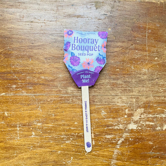 Flower Seed Pop: Hooray Bouquet