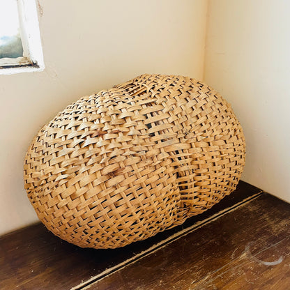Large Oak Buttocks Basket- Vintage