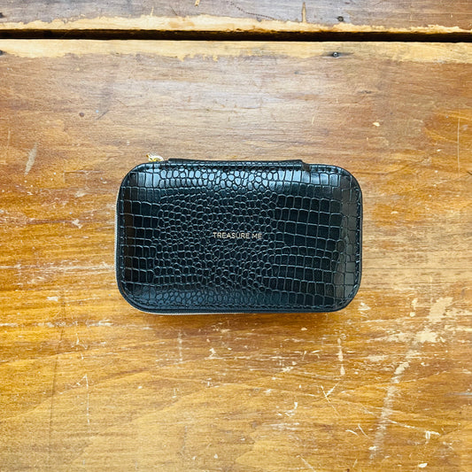 Estella Bartlett Mini Embossed Croc Jewelry Box