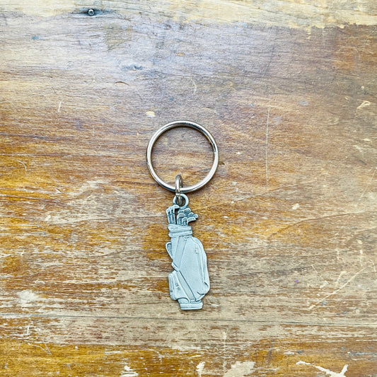 Metal Golf Bag Key Chain- Vintage
