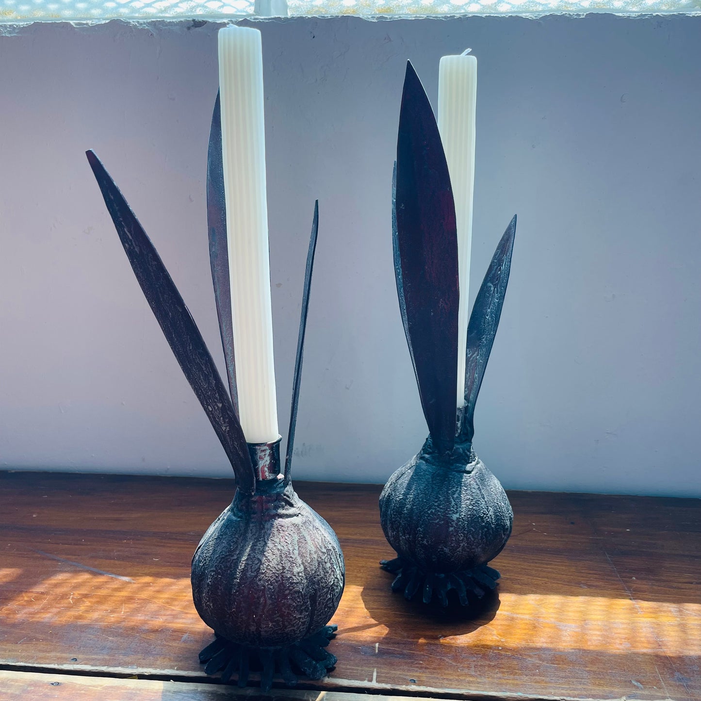 Bulb Stem Candlestick- Copper