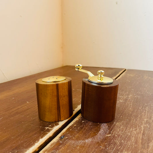 Acacia Wood Salt Shaker & Pepper Mill Set